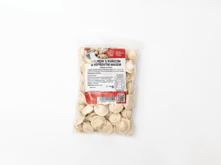 Pelmeni s kuřečím a vepřovým masem