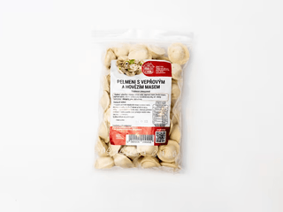 Pelmeni s vepřovým a hovězím masem