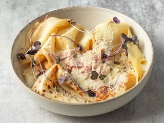 Palačinky alla Carbonara