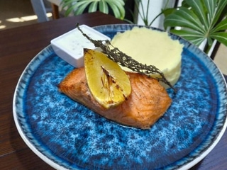 Стейк з лосося