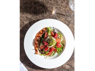 Grilled salmon salad