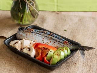 Скумбрія з овочами - напівфабрикат для грилю 