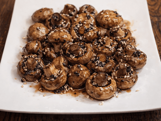 Гриби запечені з кунжутом