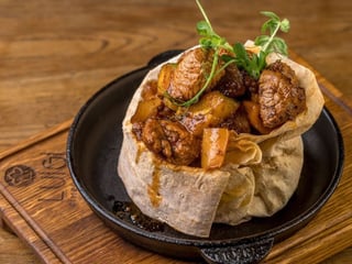 Фажита (свинина та курка з овочами)