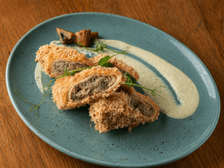 Млинці з куркою та грибами