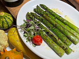 Grilled asparagus