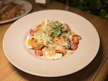 Warm shrimp salad with parmesan 24 months