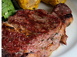Ribeye Black Angus with grilled corn