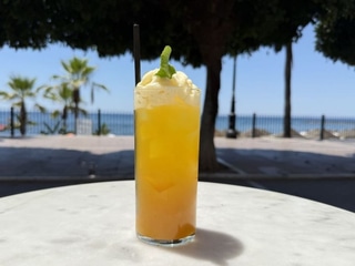 Homemade Mango & Passion Fruit Lemonade 
