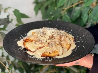 Placki z pieczarkami i parmezanem  