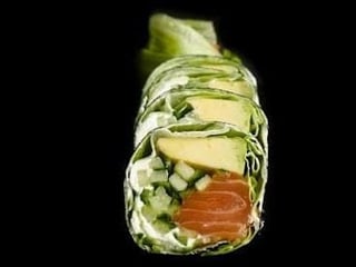 Futomaki bez ryżu Sałata, Łosoś 