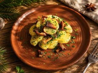 КАРТОПЛЯ З ЛІСОВИМИ ГРИБАМИ