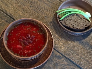 Борщ з квасолею