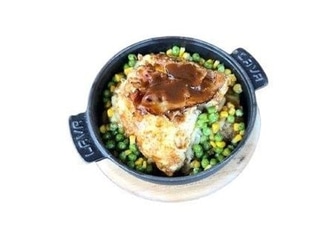 Омлет на картоплі з печі