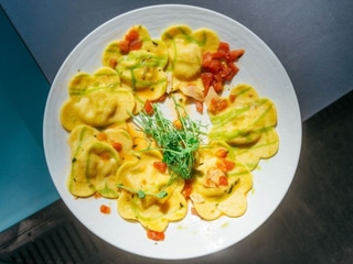 RAVIOLI CON GAMBERI