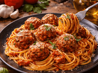 Spaghetti alle Polpette al Sugo