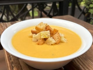 Суп-крем  гарбузово-морквяний з грінками+ еко бокс