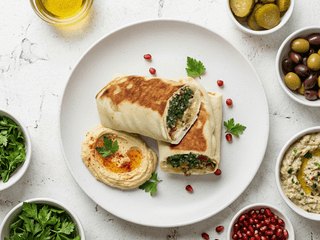 Hummus Lebanese Wrap