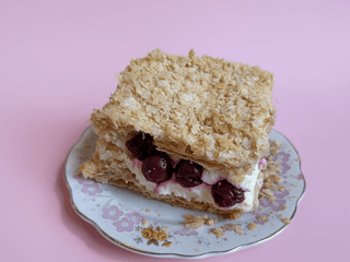 Cherry Napaleon Cake 🍒