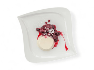 Panna cotta s lesným ovocím 