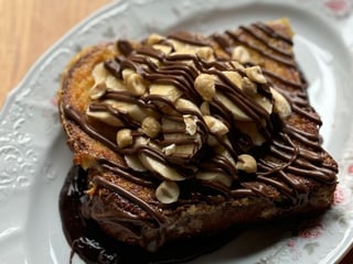 Французький тост з банан-шоколад