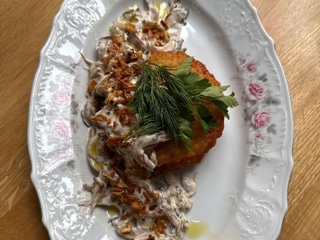 Хеш Браун з грибами і трюфелем 