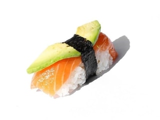 Salmon avocado nigiri 