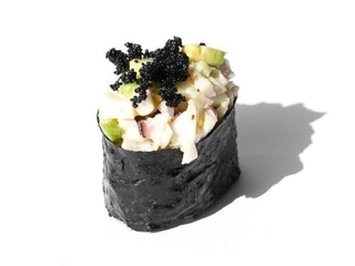 Octopus avocado gunkan 