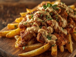 Messy Chicken Shawarma Loaded Fries (FRESH!)