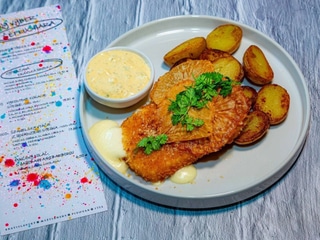 Vyprážaná kravská hrudka