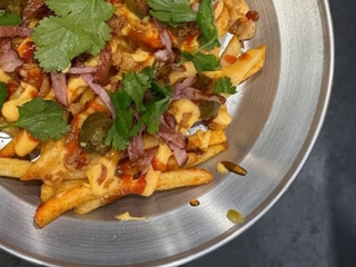 Dirty fries z bekonem