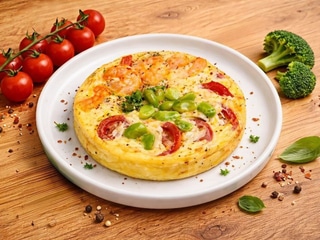 Омлет фрітата з креветками