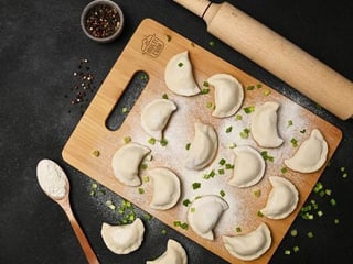 Pierogi z ziemniakami i borowikami, ok. 1 kg