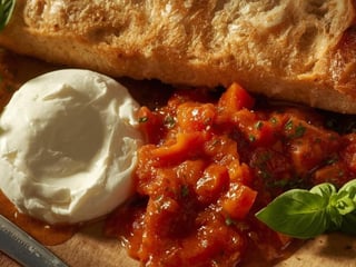 VEGE: Burrata s caponatou