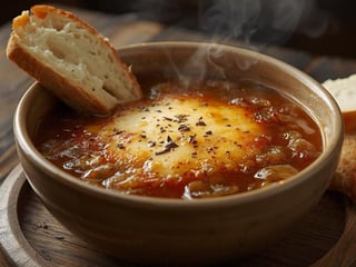 Francouzská cibulová polévka