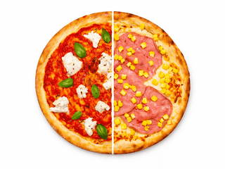 Půlená pizza (ø45)