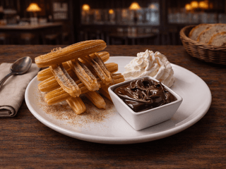 Churros se skořicí a Nutellou