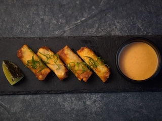 Смажені неми з креветкою