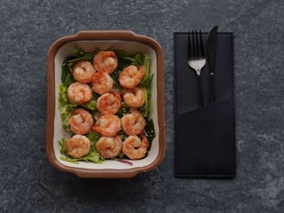 Смажені креветки з часником