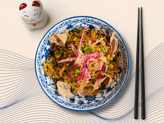 Ароматний рис стір-фрай з хрусткими овочами та прянощами  🌱 🇹🇭 