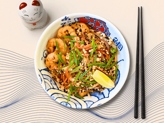 Локшина Удон стір-фрай з креветкою 🇹🇭