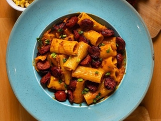 Makaron z chorizo