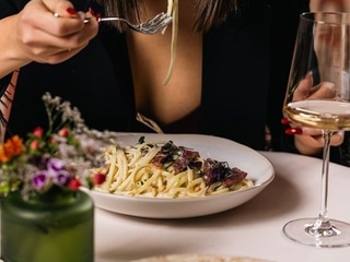 Linguine s hovädzou sviečkovou a gorgonzolou