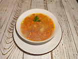 Уха з сьомги з овочами