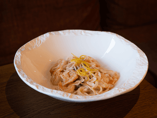 Паста з креветками у вершковому соусі