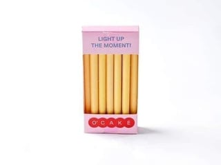 Свічки для торту кремові