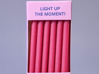 Свічки для торту рожеві