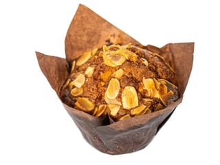 Мафін карамельний з фундучним праліне