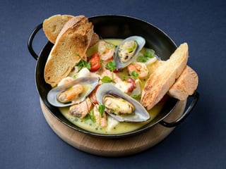 Meeresfrüchte Saute