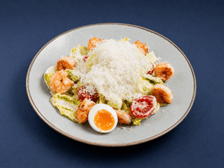 Caesar Salad with Shrimps